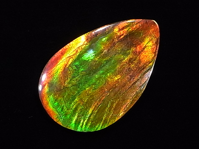 宝石ルース アンモライト 化石 Ammolite /約3.6g/1個 カナダ産